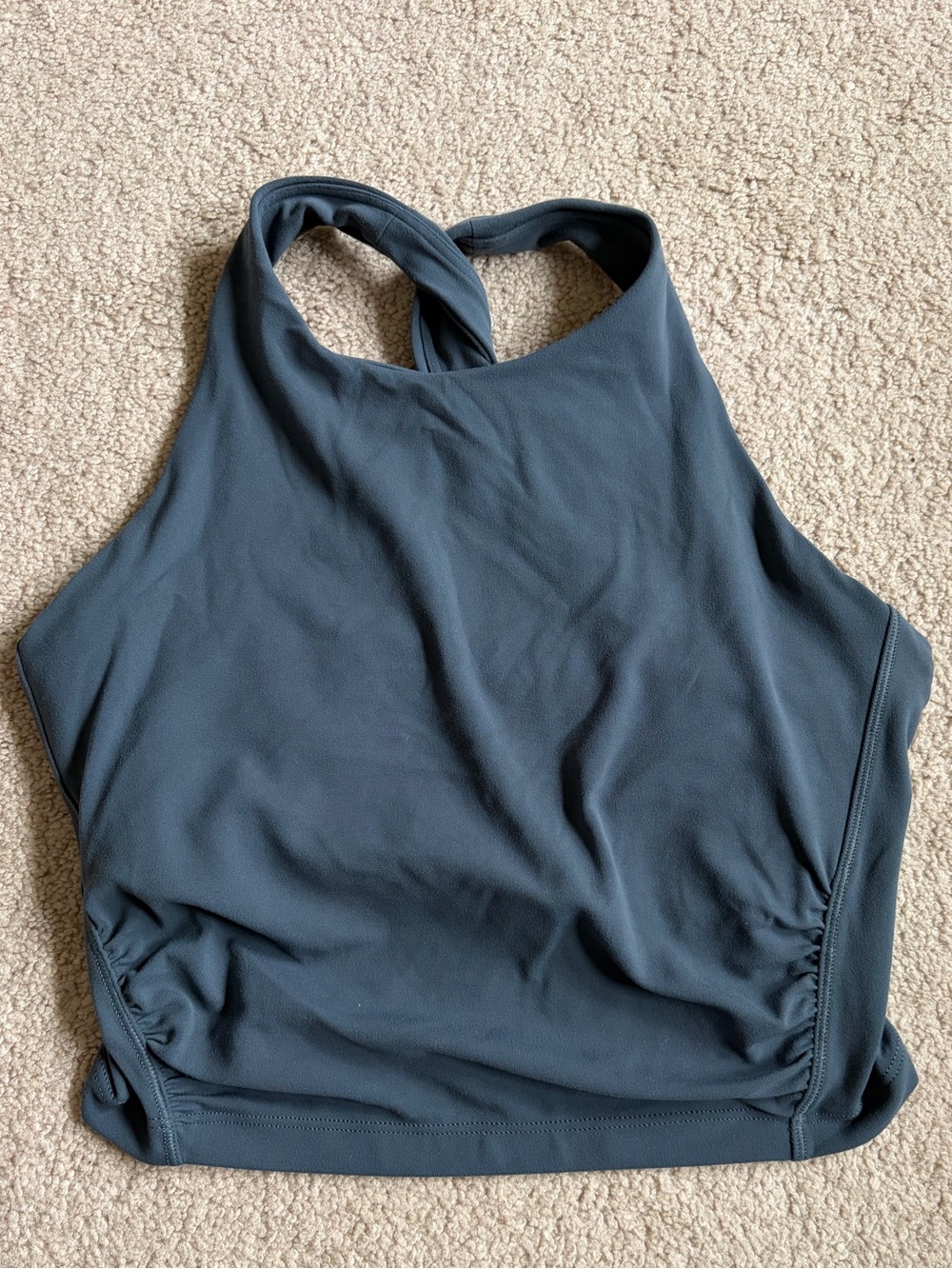 Athleta Conscious Twist Crop D-DD in Granite Blue